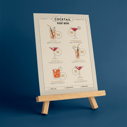 [Cocktail Menu Card] Cocktail Menu Card